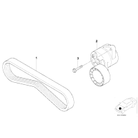 Pasek wieloklinowy na klimatyzację BMW E46 M3 - 11287830946