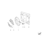 64546988915 Wentylator skraplacza klimatyzacji BMW 318d 318td 320d 330d 330Cd 330xd 330Cd - 64546988915 - Części oryginalne BMW Łódź | Sklep internetowy BMW