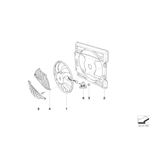 64546988915 Wentylator skraplacza klimatyzacji BMW 318d 318td 320d 330d 330Cd 330xd 330Cd - 64546988915 - Części oryginalne BMW Łódź | Sklep internetowy BMW