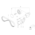 Pasek mikro klimatyzacji BMW E32 E34 E38 E39 M5 730 740 V8 - 11287833266