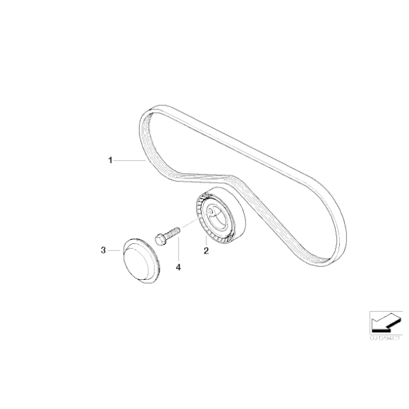 Pasek micro na klimatyzację BMW E36 E34 316 318 518 prod do 09.1993r - 64551727378