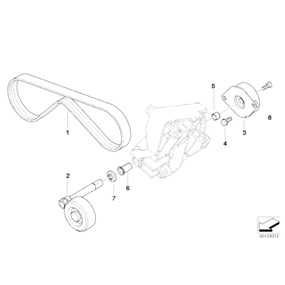 Pasek micro na klimatyzację BMW E46 E39 318d 320d 520d M47 - 64557786171