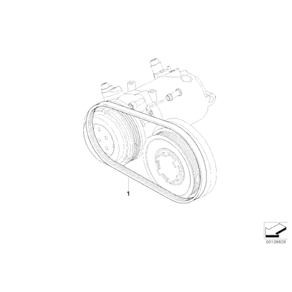 Pasek micro BMW E46 330d X5 3,0d E60 520d E63 635d X3 3,0d E90 335d - 64557792851