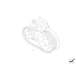 Pasek kompr. klimatyzacji BMW E60 E65 E90 - 64557793608