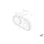 Pasek micro kompresora klimatyzacji BMW E46 E83 X3 318d 320d 318td 320td 2,0d  M47N - 64557795144