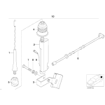 Pręt anteny krótki BMW E36 cabrio Z3 318 320 323 325 328 M3 MINI R50 R53 Cooper One - 65218375160