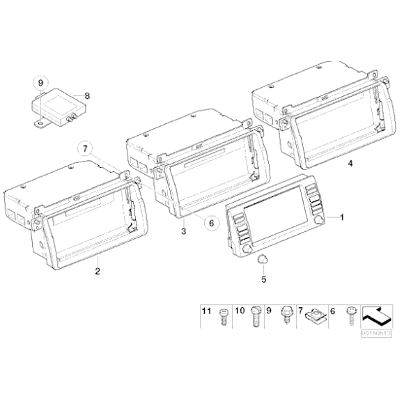 Pokrętło nawigacji BMW E46 316 318 320 323 325 328 330 M3 - 65506911010