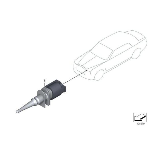 65816905133 Czujnik temperatury - 65816905133 - Części oryginalne BMW Łódź | Sklep internetowy BMW