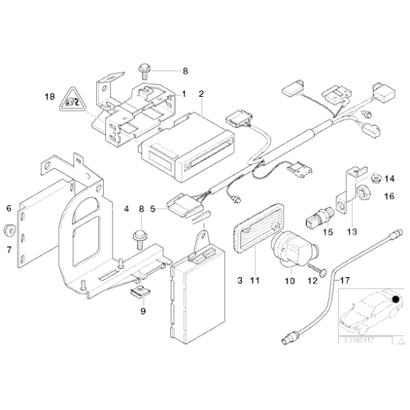 65906909251 Uchwyt komputera nawigacji - 65906909251 - Części oryginalne BMW Łódź | Sklep internetowy BMW