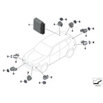 66209142107 Pierścień czujnika PDC BMW E60N E61N E70 E71 E83 F01 F07 F10 F11 F12 F25 - 66209142107 - Części oryginalne BMW Łódź | Sklep internetowy BMW