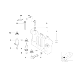 67128360244 Pompka spryskiwacza BMW E39 E38 520 523 525 528 530 540 728 730 735 740 750 - 67128360244 - Części oryginalne BMW Łódź | Sklep internetowy BMW
