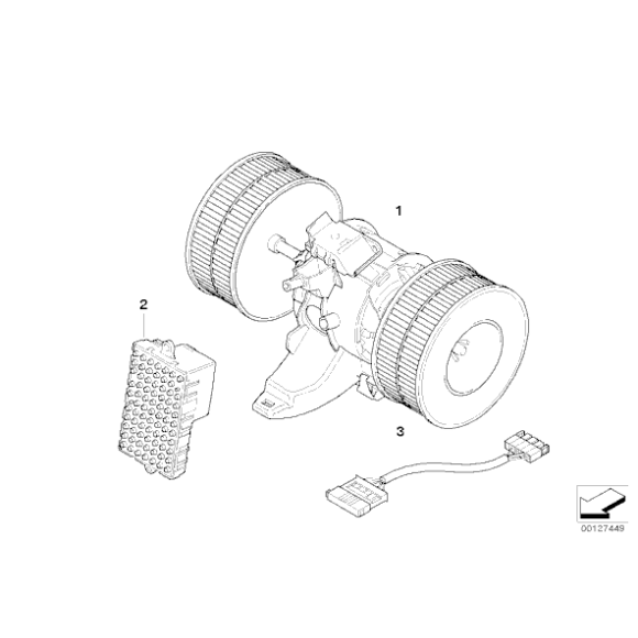 67636988452 Regulator dmuchawy BMW E60 E61 E63 E64 - 67636988452 - Części oryginalne BMW Łódź | Sklep internetowy BMW