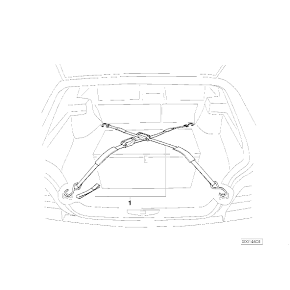 Pasy napinające bagażnika BMW - 71108045545