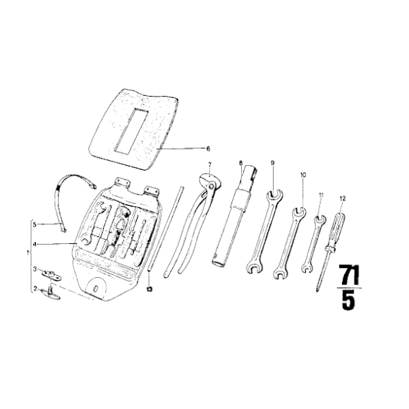 71111117440 Śruba zamykająca schowek z narzędziami BMW E12 E21 E23 E24 E28 E3 E30 E31 E36 E9 - 71111117440 - Części oryginalne BMW Łódź | Sklep internetowy BMW