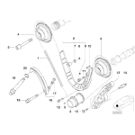 Szyna prowadząca łańcucha BMW E38 E39 X5 E31 M62 535 540 735 740 840 4,4 4,6is - 11311745406