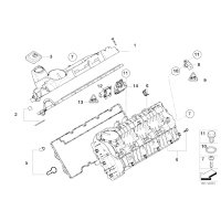 Zestaw uszczelek pokrywy głowicy BMW E65 740d - 11120403102