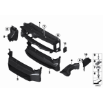 Kanał powietrza przód dolny BMW F34 F34N 318 320 330 335 340 328 - 51748057202