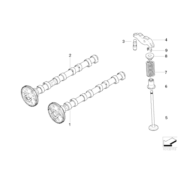 Popychacz hydrauliczny BMW E60 E90 E87 E65 DIESEL - 11332249817