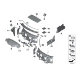 Izolacja dźwiękowa pokrywy silnika BMW F39 F48 X1 X2 16d 18dX 18d 18i 20dX 20d 20iX 20i 25dX 25iX 28iX 28i - 51487471230