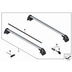 Listwa maskująca reling dachowy BMW E39 E46 E53 E60 E70 E83 E90 F01 F10 F15 F20 F30 F48 MINI G31 - 82720144045