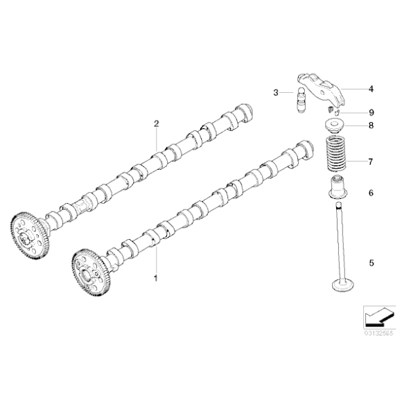 11349071732 Uszczelniacze zaworu BMW E38 E39 E46 E60 E63 E65 E90 E91 325d 335d 330d 730d 635d 525d 530d 535d - 11349071732 - Części oryginalne BMW Łódź | Sklep internetowy BMW