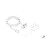 Zestaw doposażający w przyłącze Auxiliary BMW E39 E46 E53 X5  - 65120153503