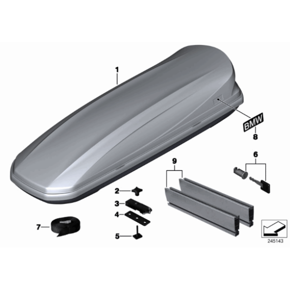 Podkładka mocowanie bagażnika dachowego BMW E30 E36 E46 E39 E38 E60 E65 E90 E87 F10 F30 F20 F21 X1 X3 X5 X6 F45 G01 G11 G30 MINI