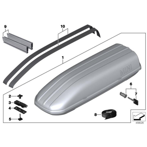 Podkładka mocowanie bagażnika dachowego BMW E30 E36 E46 E39 E38 E60 E65 E90 E87 F10 F30 F20 F21 X1 X3 X5 X6 F45 G01 G11 G30 MINI