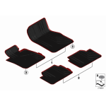 Dywaniki gumowe przód BMW F45 F46 214 216 218 220 225 - 51472287852