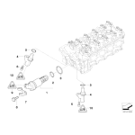 O-ring uszczelka elektrozaworu Vanosa BMW E46 E60 E81 E83 E84 X3 X1 E87 E90 E92 N45 N46 N40 N42 - 11367506178