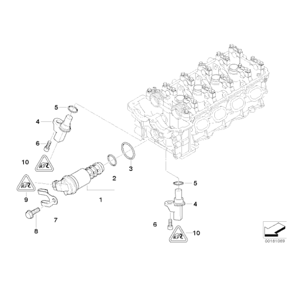 O-ring uszczelka elektrozaworu Vanosa BMW E46 E60 E81 E83 E84 X3 X1 E87 E90 E92 N45 N46 N40 N42 - 11367506178