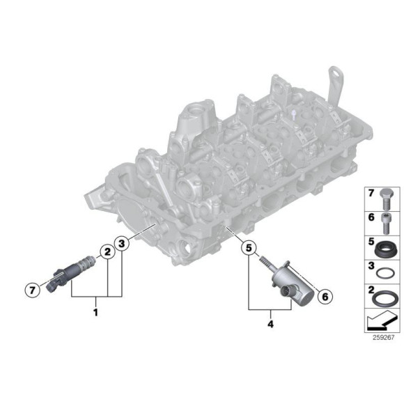 USZCZELKA ZAWORU BMW 5 E60, F10
