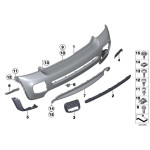 Osłona zderzaka tył lewa MINI R56 R57 R58 R59 - 51120413251