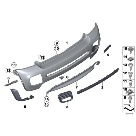 Osłona zderzaka tył lewa MINI R56 R57 R58 R59 - 51120413251