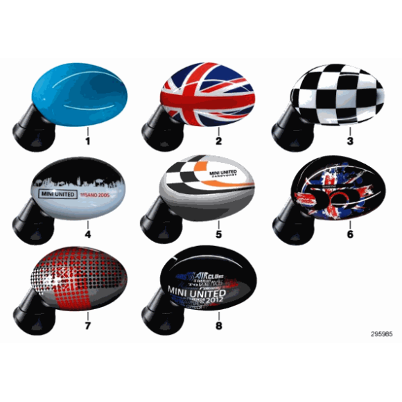 Osłona lusterka prawa MINI R55 R56 R57 R58 R59 R60 R61  - 51160415076