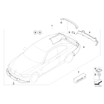 Osłona haka holowniczego tył BMW E92 E93 316 318 320 325 328 330 335 - 51120415360