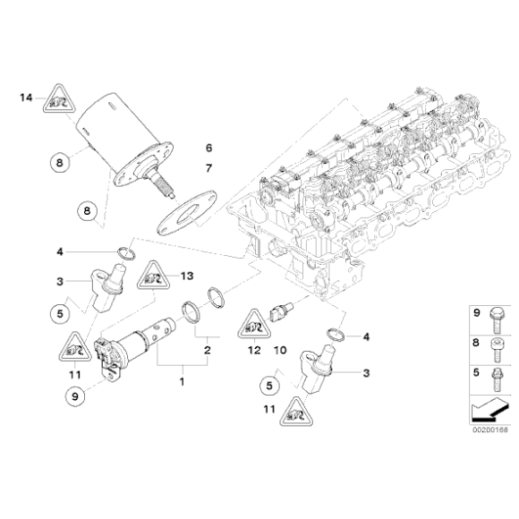 Uszczelka silniczka Valvetronic BMW E60 E63 E65 E87 E90 E91 E61 323 325 330 630 523 525 530 N52 - 11377516302