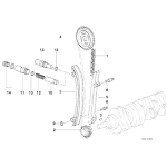 Sprężyna napinacza łańcucha rozrządu BMW E30 E34 E36 E38 E39 E46 E53 E60 E65 E83 Z3 Z4 - 11411706809