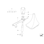 Osłona dźwigni zmiany biegów Performance BMW E81 E82 E87 E88 116 118 120 123 125 128 130 135 - 25110435848