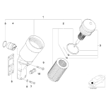 Zawór filtra oleju BMW E34 E36 E46 Z3 316i 318i 518i M43 318is 318ti M40 M42 M44 - 11421432228