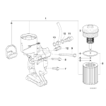 Uszczelka podstawy filtra oleju BMW E34 E36 E38 E39 E46 E53 E60 E65 E83 520 523 525 530 320 323 328 325 330728 730 - 11421719855