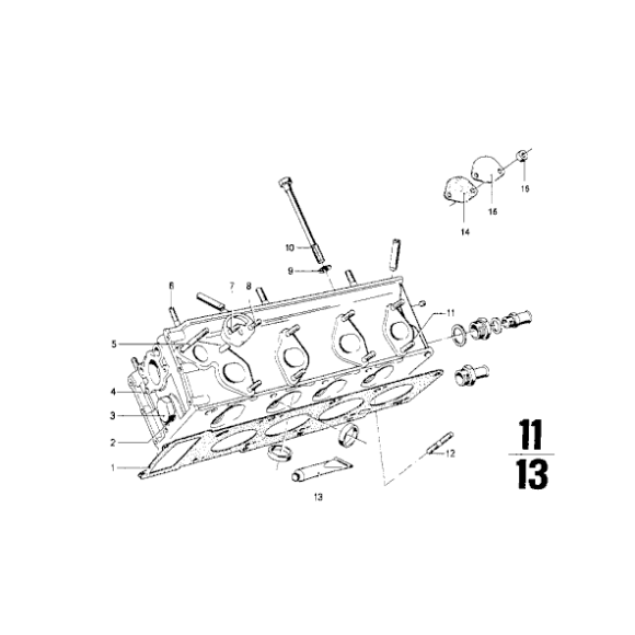 Podkładka BMW E12 E21 E23 E24 E28 E30 E32 E34 530 535 730 735 - 11120621145