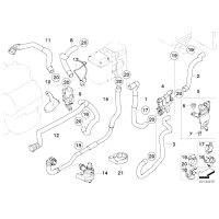 Dodatkowa pompa wody BMW E53 X5 4,4i 4,6is 4,8is M62 N62 - 64116955122