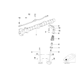 Przewód listwa olejowy smarujący krzywki BMW E36 E30 E34 31 318 518 M40 - 11421727054