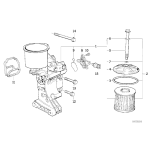 Uszczelka podstawy wspornika oleju BMW E34 E36 320i 325i 520i 525i M50 - 11421738409