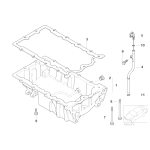 11430867233 Rurka prowadząca miarkę poziomu oleju MINI R52 R53 Cooper S Coupe Cabrio - 11430867233 - Części oryginalne BMW Łódź | Sklep internetowy BMW