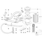 Przewód olejowy odpływu BMW E31 E38 840 730 735 740 M60 M62 - 11421745231