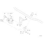 Popychacz wyciskowy BMW E38 725tds 730i 735i 740i 750i - 37121090630