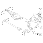 Śruba z podkładką BMW E36 E46 E83 E85 E86 X3 2.0d 2.5i 3.0d 3.0i 1.8d - 33321090693