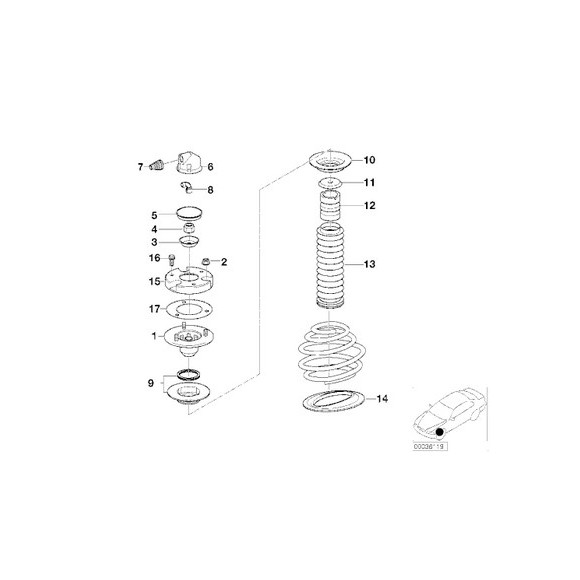 31331091520 Sprężyna zawieszenia - 31331091520 - Części oryginalne BMW Łódź | Sklep internetowy BMW